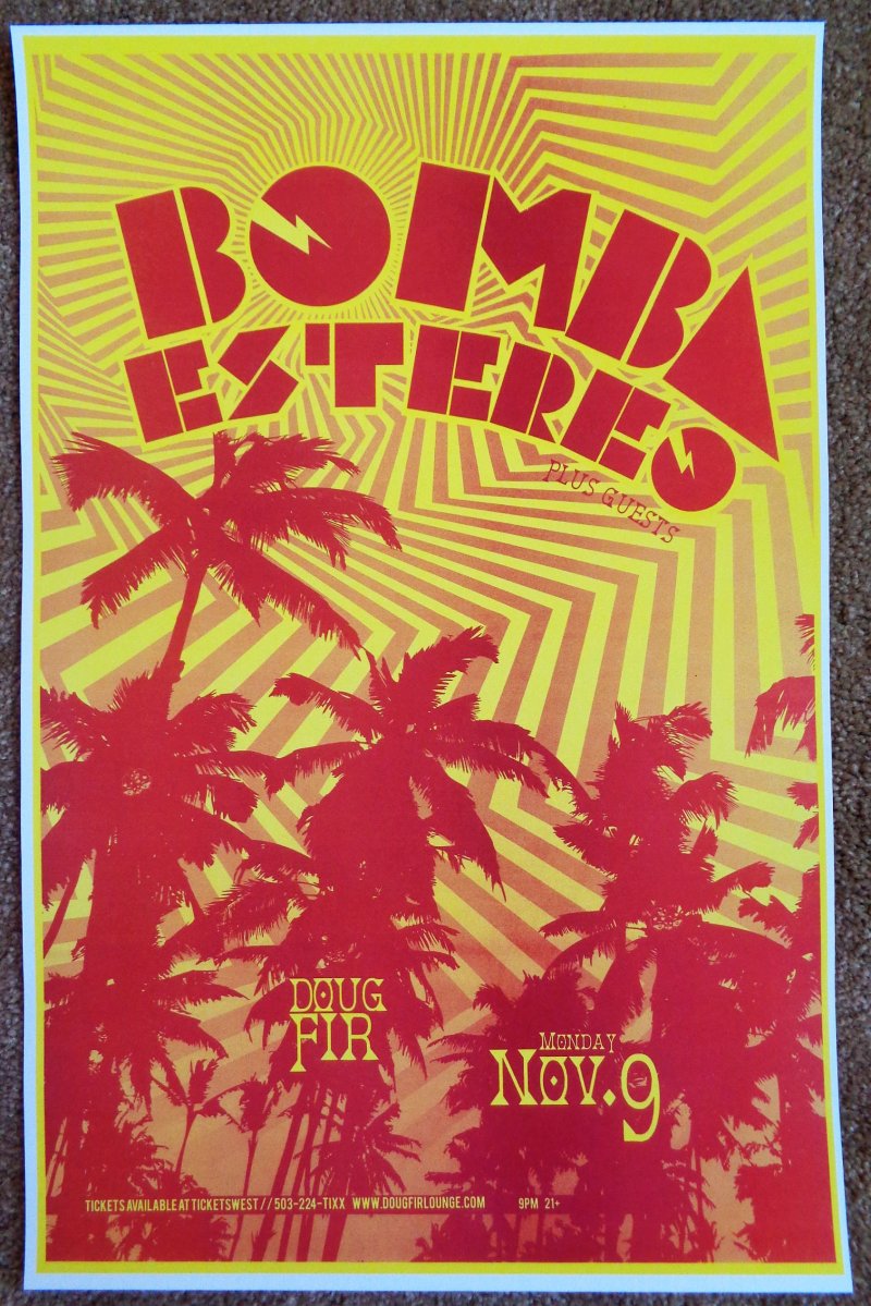 Image 0 of BOMBA ESTEREO Portland Oregon 2009 Gig Concert POSTER