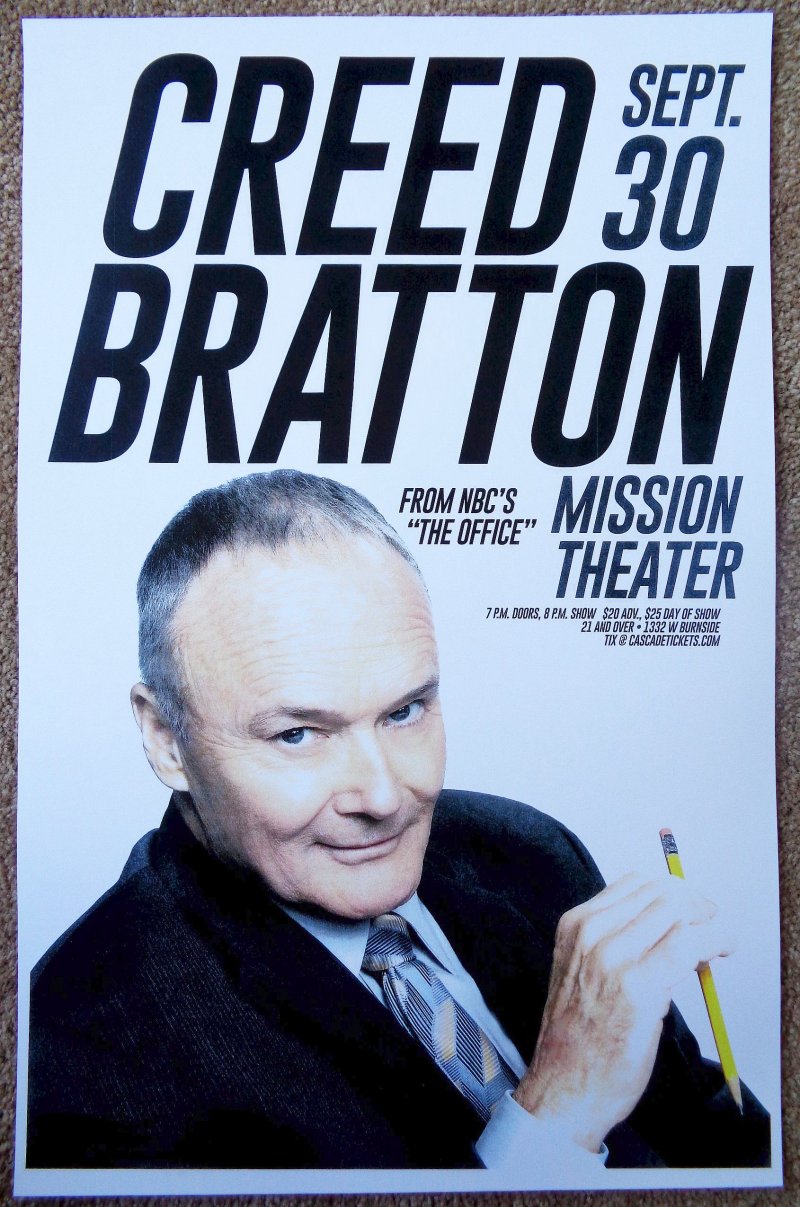Image 0 of Bratton CREED BRATTON 2015 Gig POSTER Portland Oregon Concert GRASS ROOTS