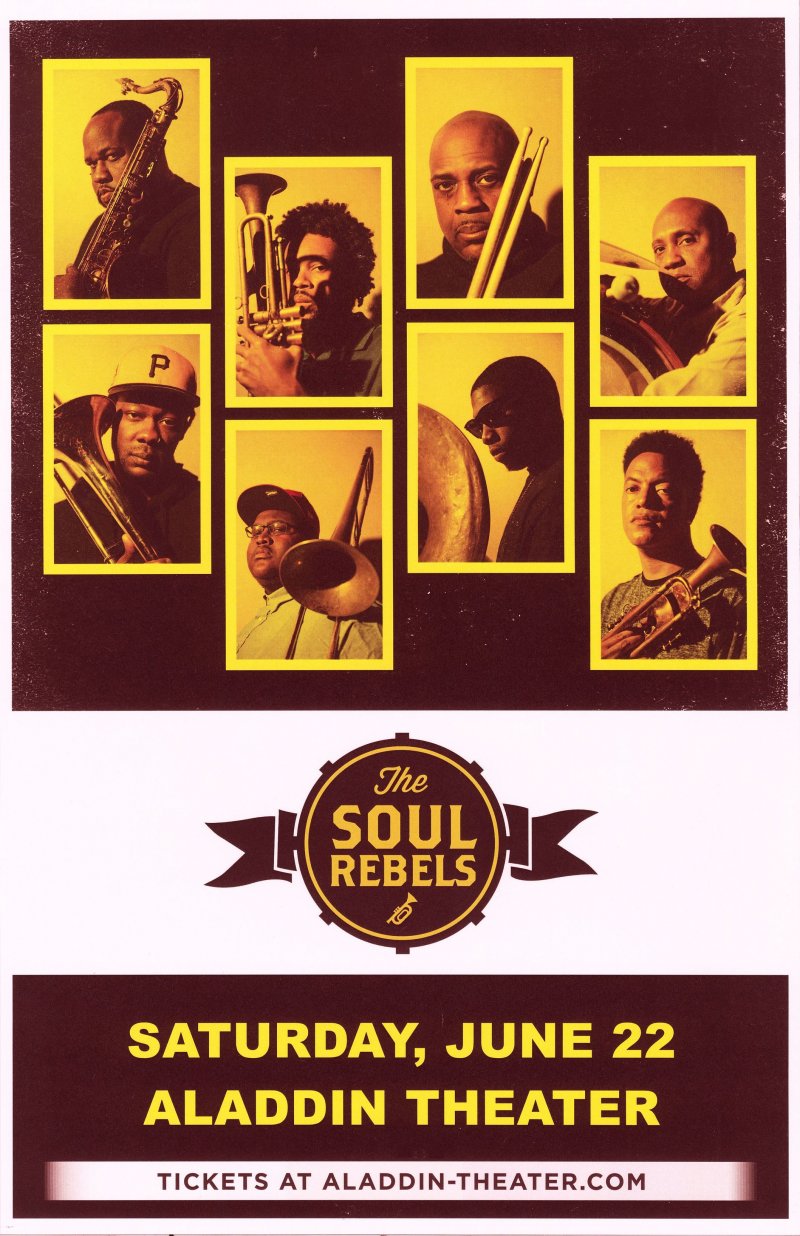 SOUL REBELS 2019 Gig POSTER Portland Oregon Concert  