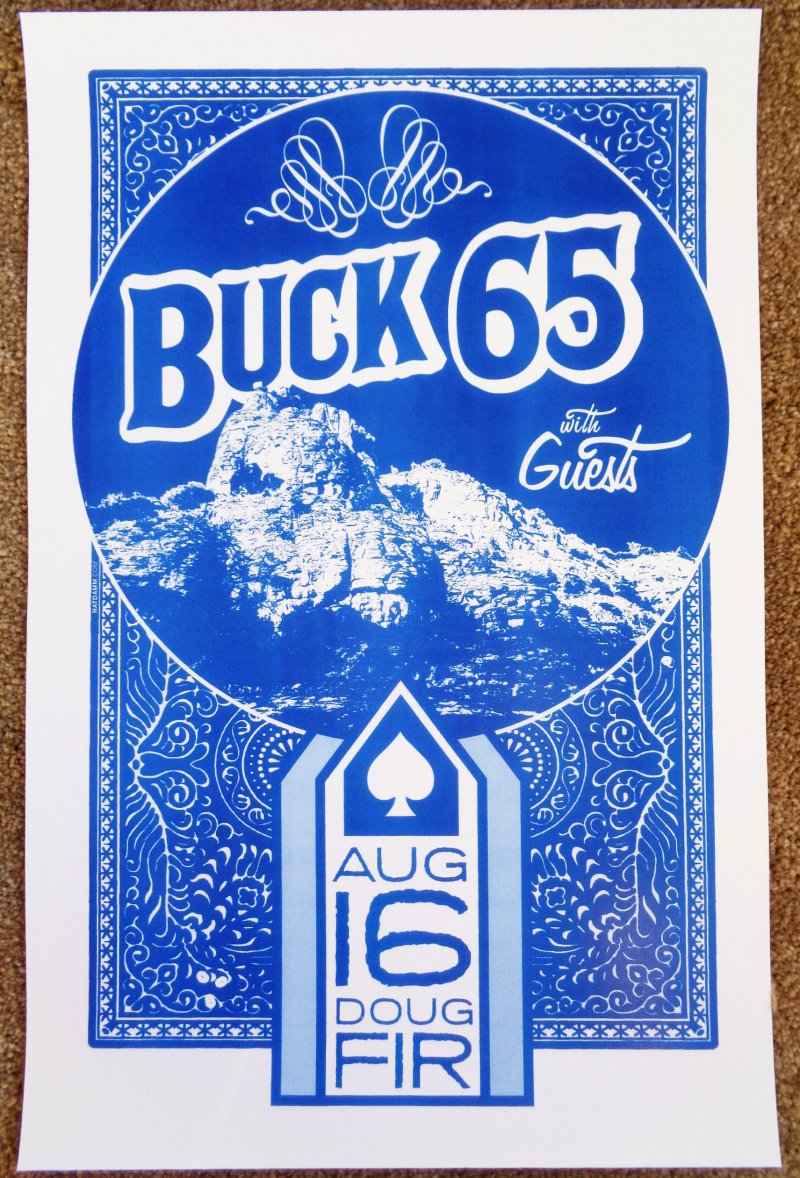 BUCK 65 Portland Oregon 2011 Gig Concert POSTER