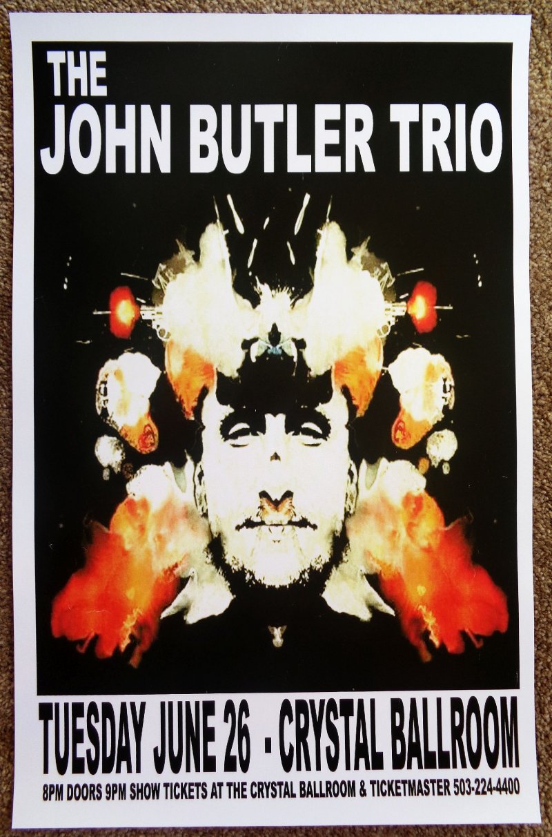 Image 0 of Butler JOHN BUTLER TRIO 2007 Gig POSTER Portland Oregon Concert  
