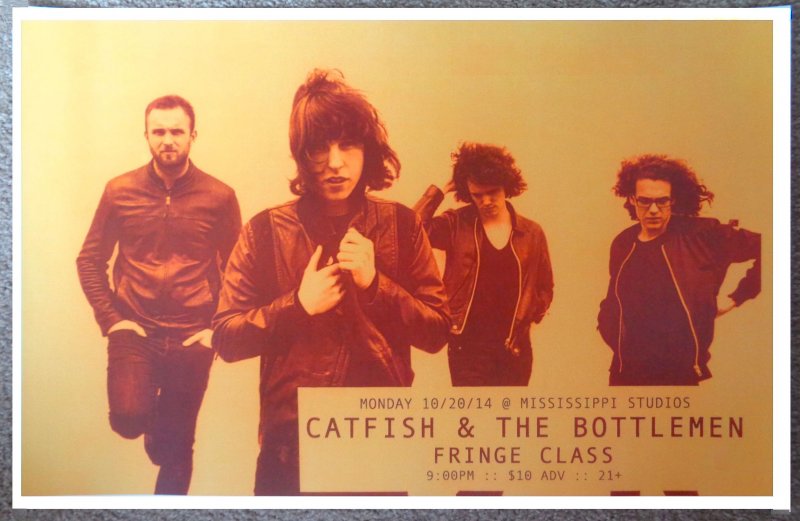 Image 0 of CATFISH AND THE BOTTLEMEN 2014 Gig POSTER Portland Oregon Concert