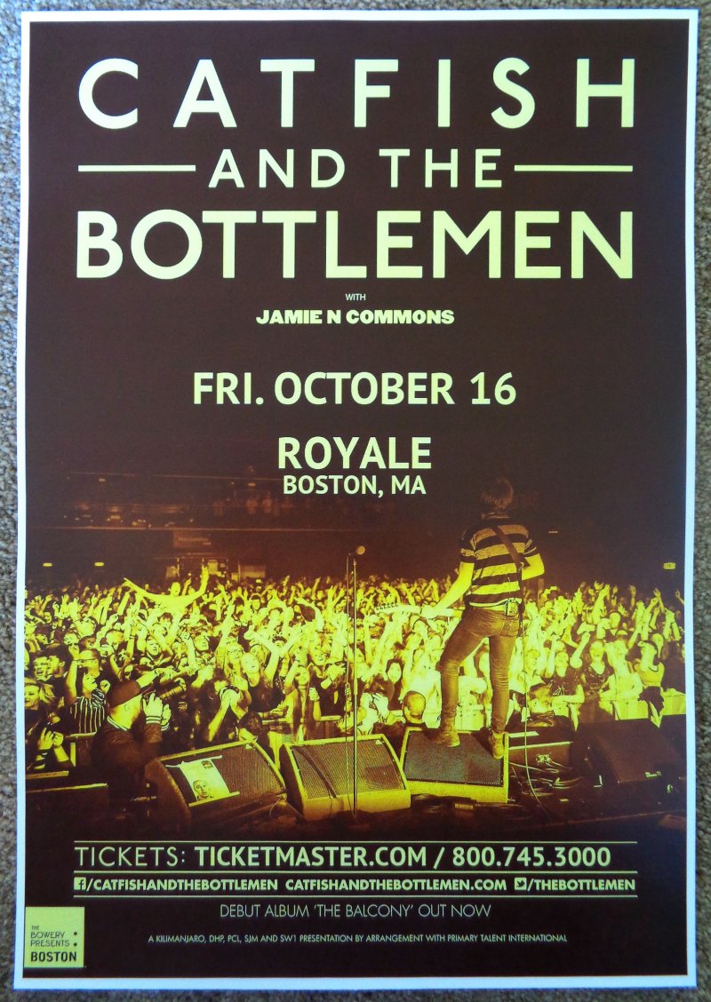 Image 0 of CATFISH AND THE BOTTLEMEN 2015 Gig POSTER Boston Concert Massachusetts