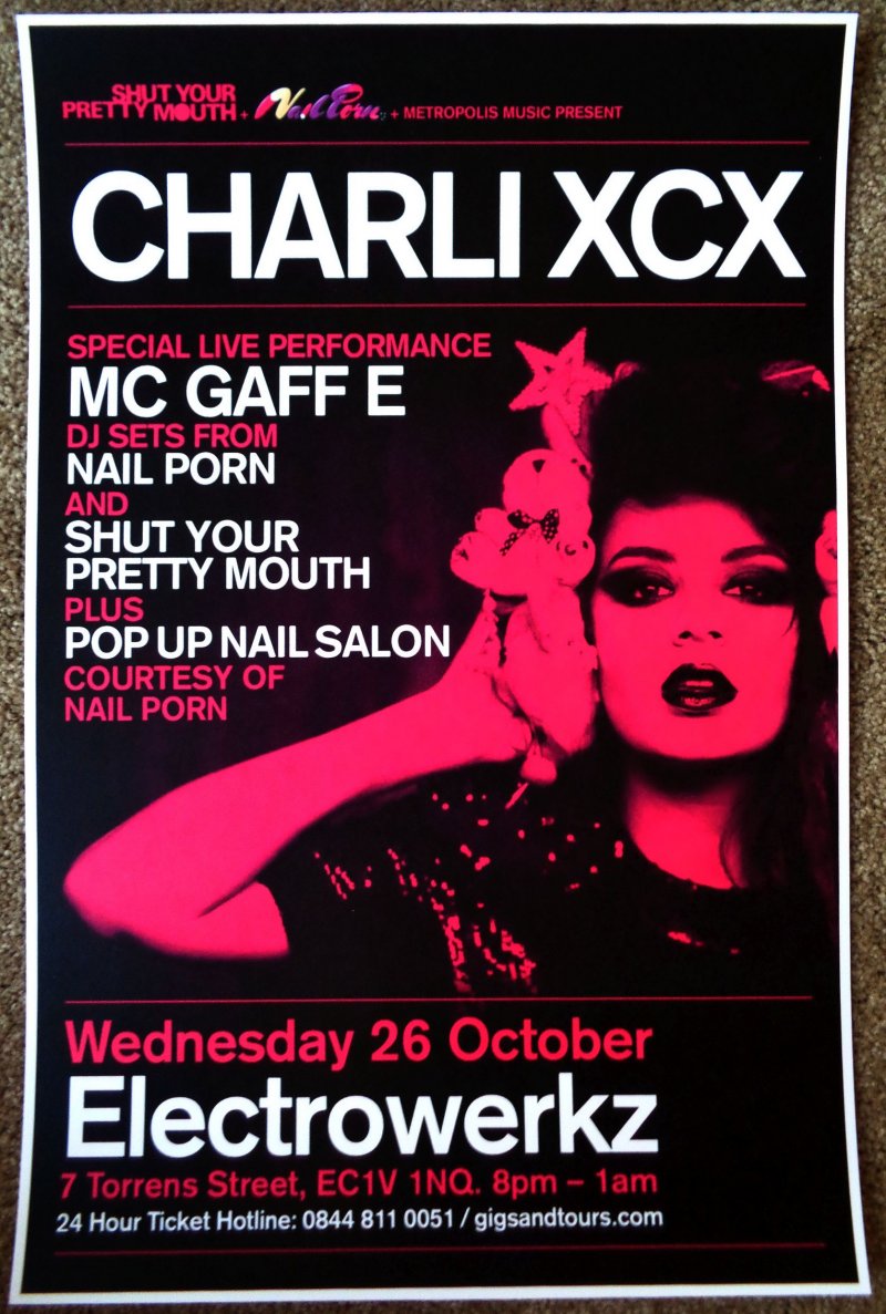 Image 0 of CHARLI XCX 2011 Gig POSTER London UK Concert