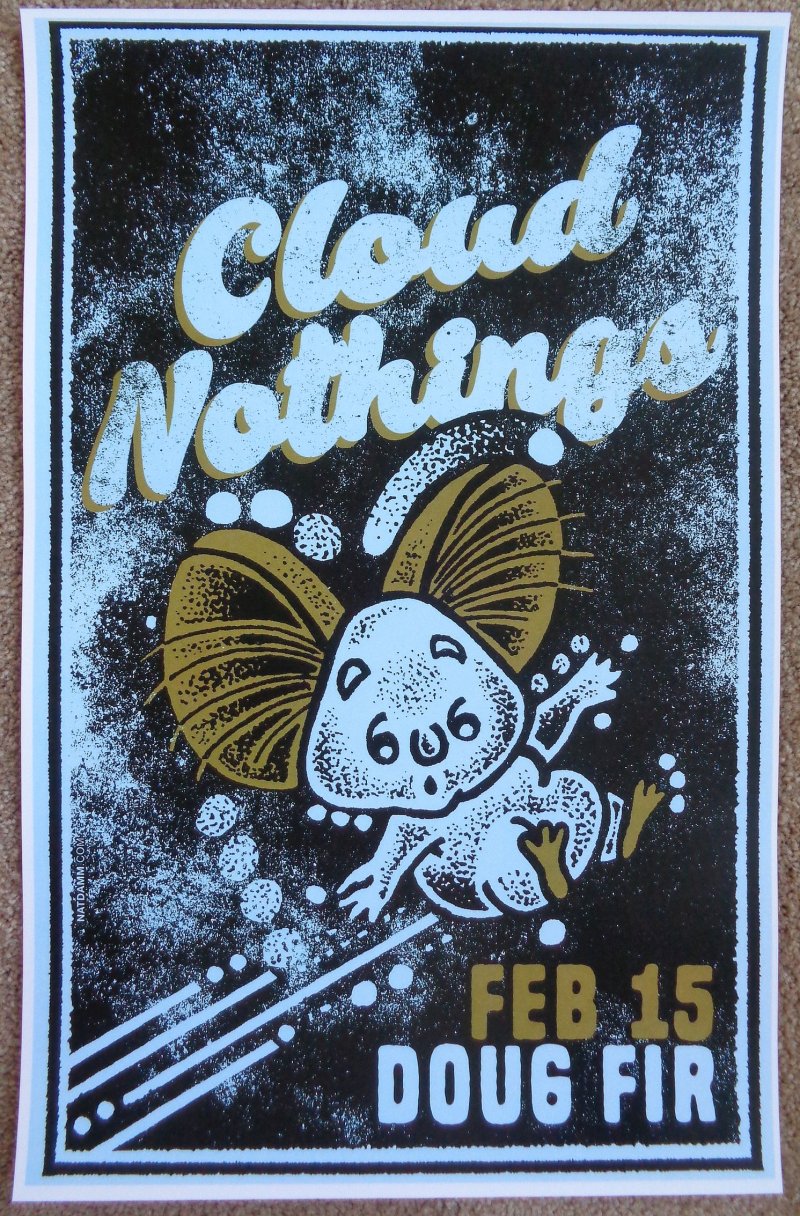 Image 0 of CLOUD NOTHINGS 2017 Gig POSTER Portland Oregon Concert