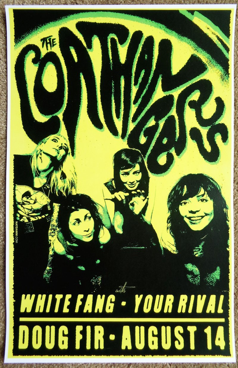 Image 0 of COATHANGERS 2014 Gig POSTER Portland Oregon Concert 