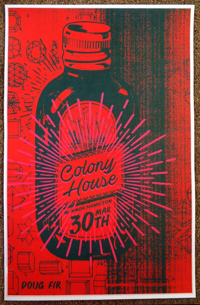 Image 0 of COLONY HOUSE 2017 Gig POSTER Portland Oregon Concert