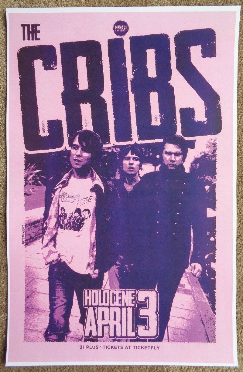 Image 0 of Cribs THE CRIBS 2012 Concert Gig POSTER Portland Oregon 