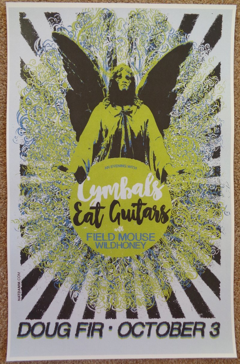 Image 0 of CYMBALS EAT GUITARS 2016 POSTER Gig Concert Portland Oregon
