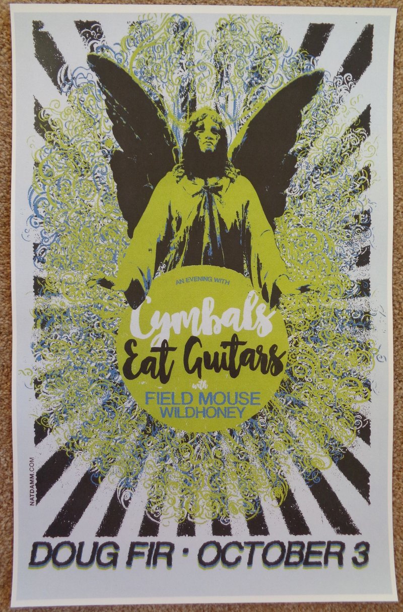 Image 0 of CYMBALS EAT GUITARS 2016 POSTER Gig Concert Portland Oregon