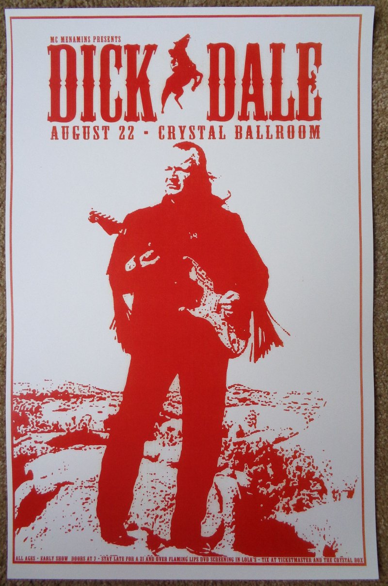 Image 0 of Dale DICK DALE 2005 Gig POSTER Portland Oregon Concert 