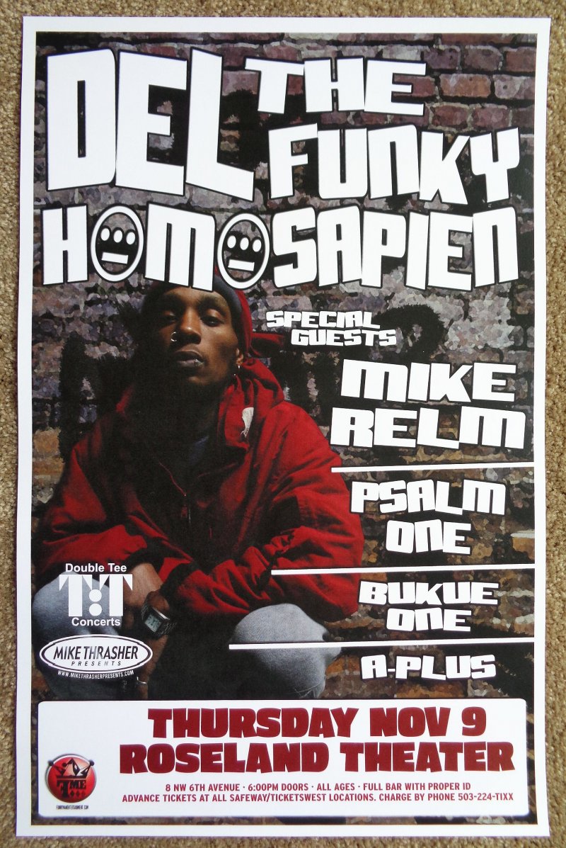 Image 0 of DEL THE FUNKY HOMOSAPIEN 2006 Gig POSTER Portland Oregon Concert