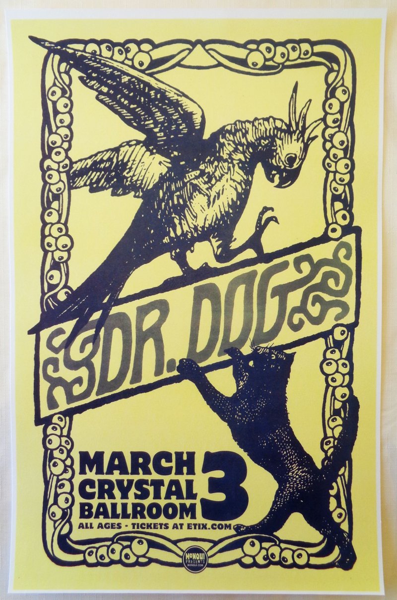 Image 0 of DR. DOG 2014 Gig POSTER Portland Oregon Concert B-Room Version 2