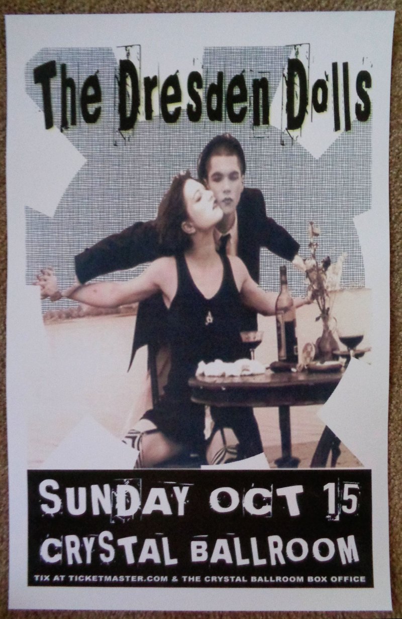 Image 0 of DRESDEN DOLLS 2006 Gig POSTER Portland Oregon Concert 