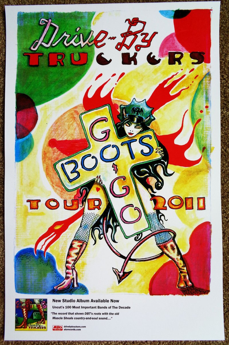 DRIVE-BY TRUCKERS Album POSTER Go-Go Boots 11x17 Drive By