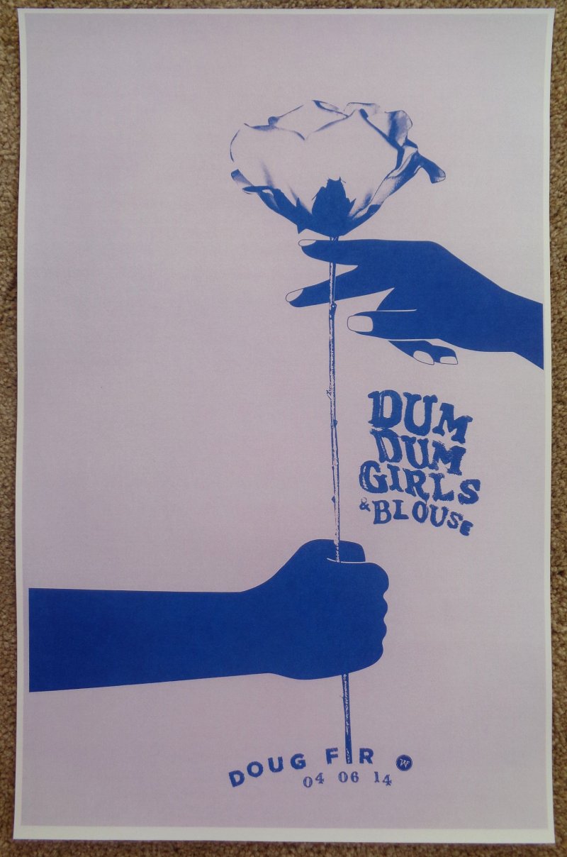 Image 0 of DUM DUM GIRLS 2014 POSTER Gig Portland Oregon Concert 