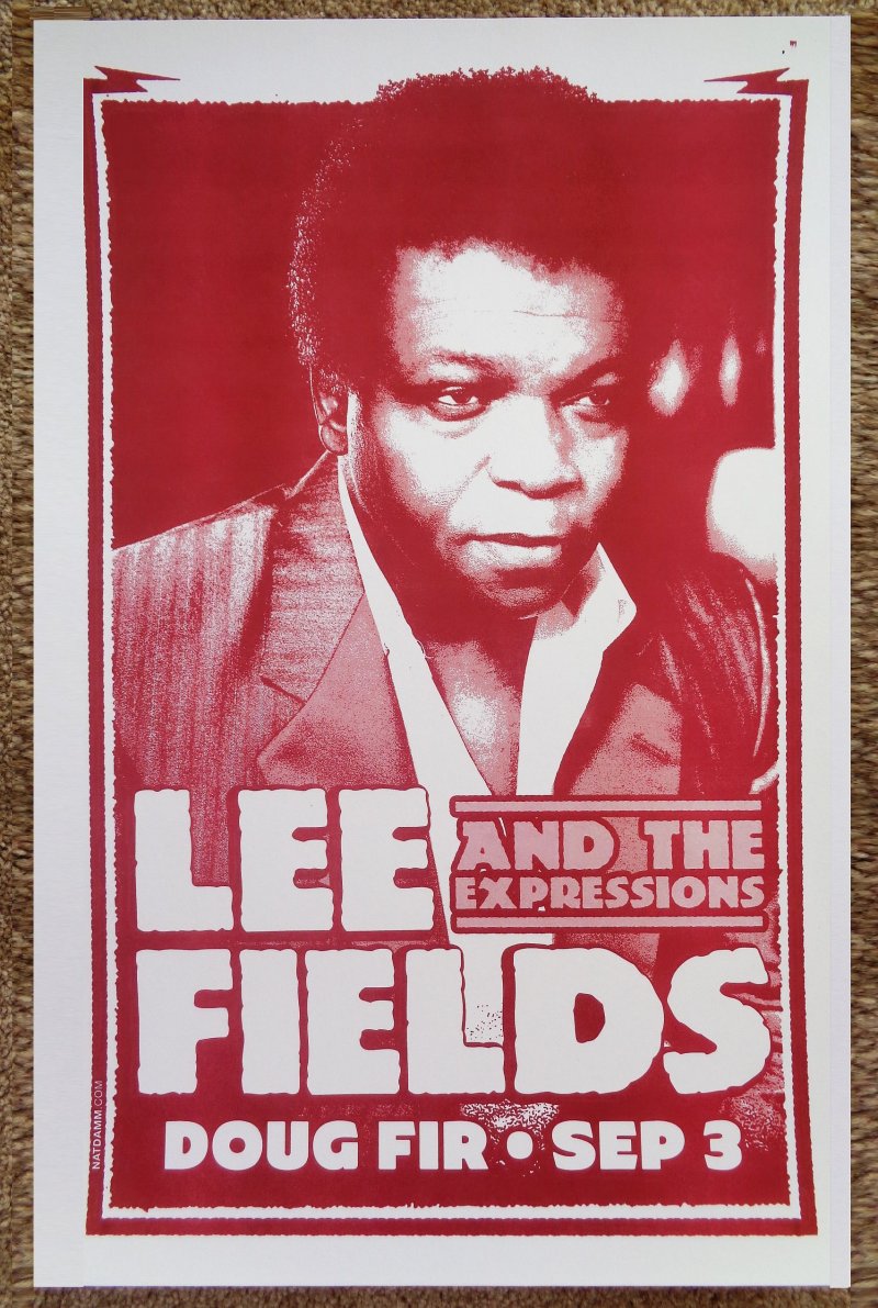 Fields LEE FIELDS 2012 Gig POSTER Portland Oregon Concert