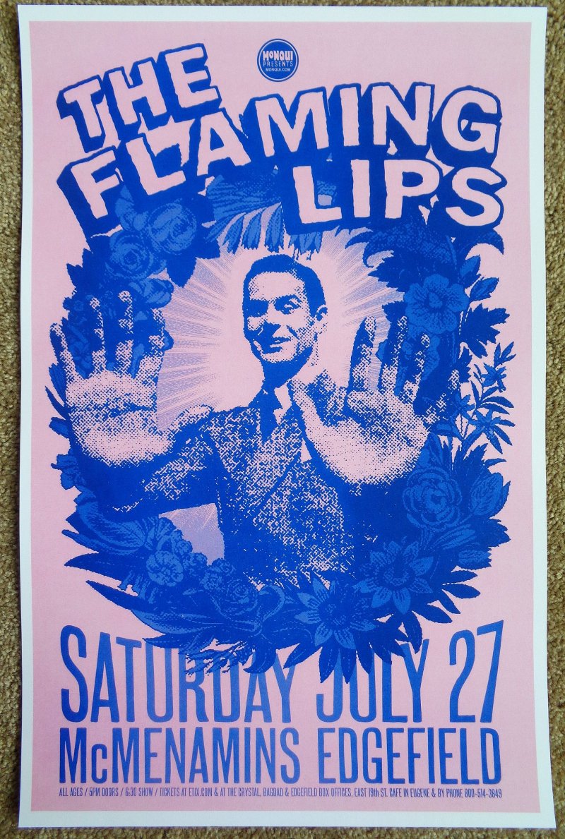 Image 0 of FLAMING LIPS 2013 Gig POSTER Edgefield Portland Oregon Concert