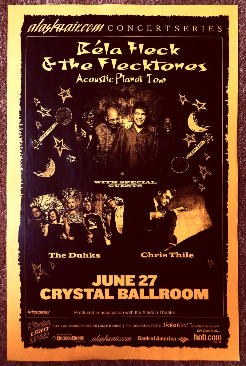 Image 0 of Fleck BELA FLECK & THE FLECKTONES Portland Oregon 2006 Gig Concert POSTER