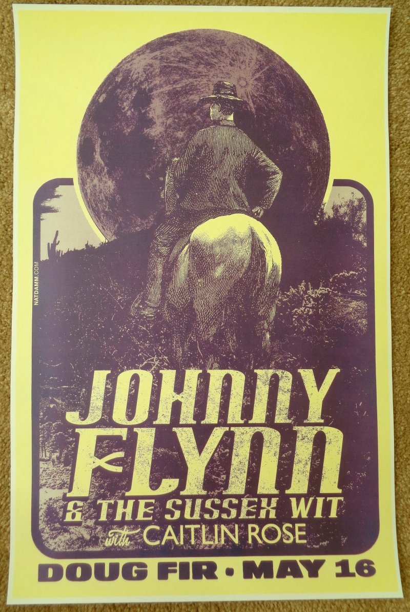 Image 0 of Flynn JOHNNY FLYNN & The Sussex Wit Portland Oregon 2011 Gig Concert POSTER