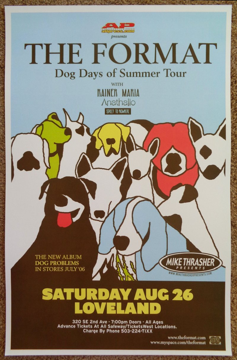 Image 0 of Format THE FORMAT Gig POSTER August 2006 Portland Oregon Concert  