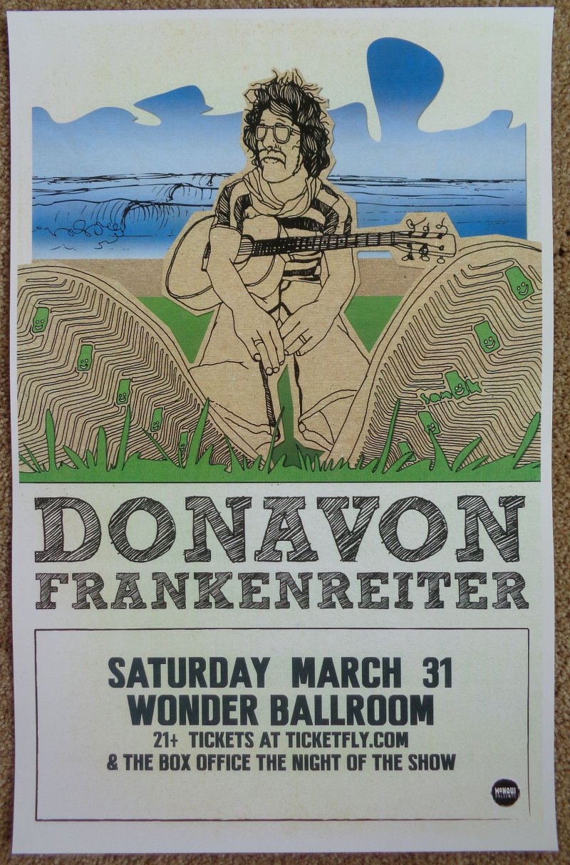 Image 0 of Frankenreiter DONAVON FRANKENREITER 2012 Gig Concert POSTER Portland Oregon