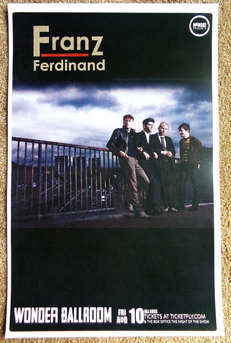 Image 0 of FRANZ FERDINAND 2012 Gig POSTER Portland Oregon Concert