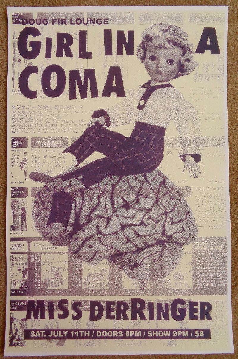 Image 0 of GIRL IN A COMA 2009 Gig POSTER Portland Oregon Concert 