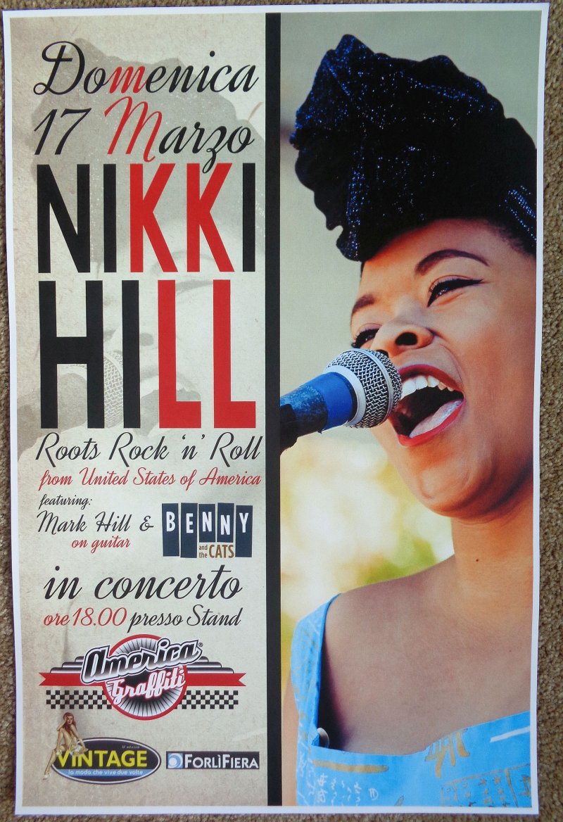 Image 0 of Hill NIKKI HILL 2013 Gig POSTER Forli Italy Concert