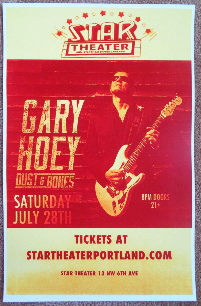Image 0 of Hoey GARY HOEY 2018 Gig POSTER Portland Oregon Concert