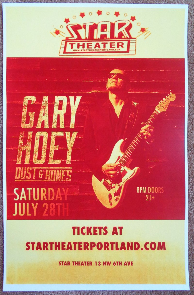 Image 0 of Hoey GARY HOEY 2018 Gig POSTER Portland Oregon Concert