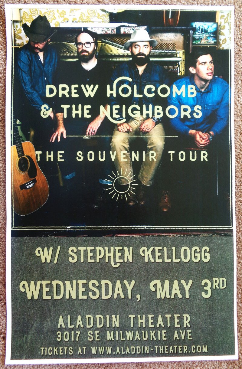 Image 0 of Holcomb DREW HOLCOMB & THE NEIGHBORS 2017 Gig POSTER Portland Oregon Concert