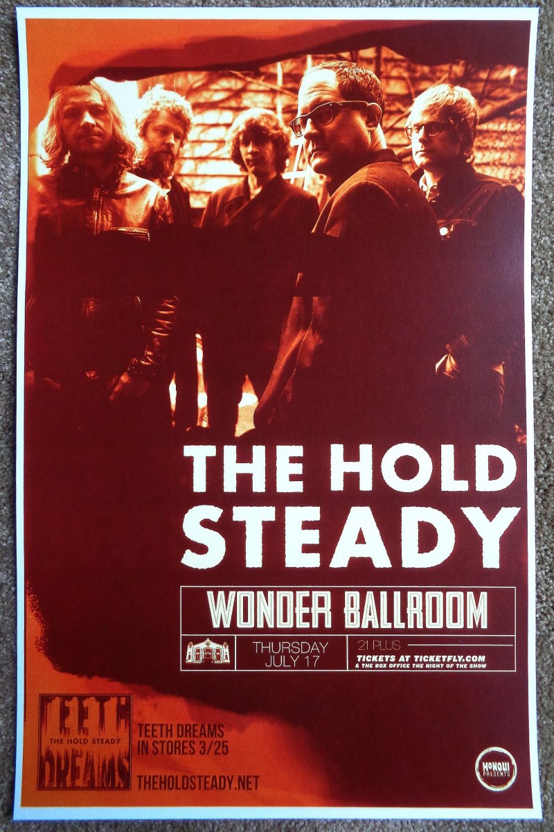 Image 0 of HOLD STEADY 2014 Gig POSTER Portland Oregon Concert