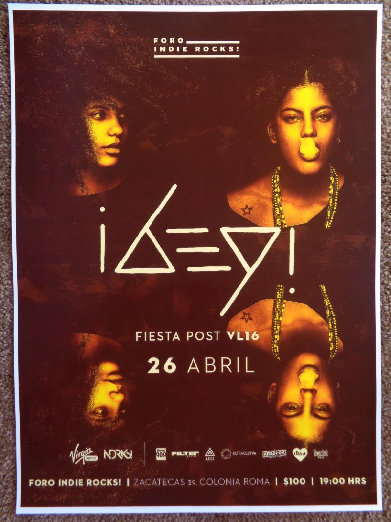 Image 0 of IBEYI 2016 Gig POSTER Mexico City Concert