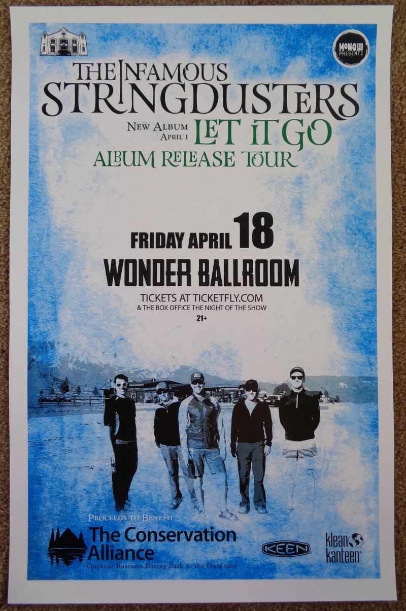 Image 0 of INFAMOUS STRINGDUSTERS 2014 Gig POSTER Portland Oregon Concert