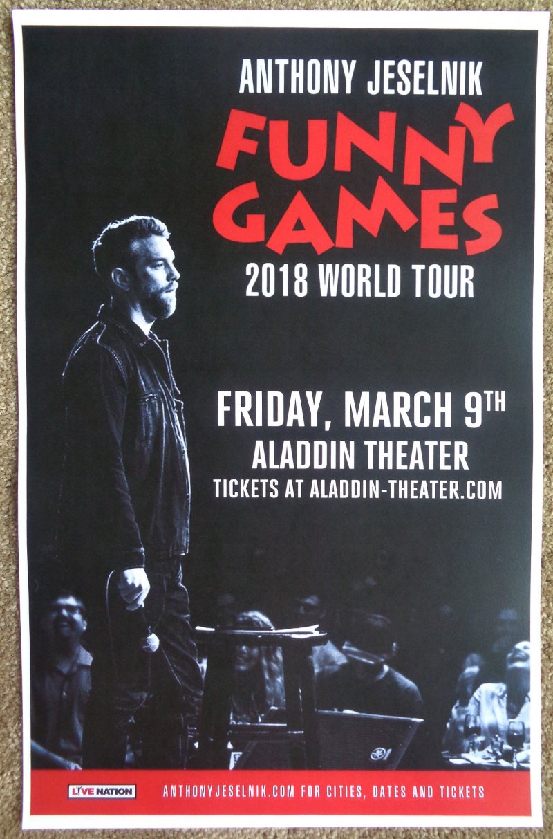 Image 0 of Jeselnik ANTHONY JESELNIK 2018 POSTER Gig Comedy Portland Oregon