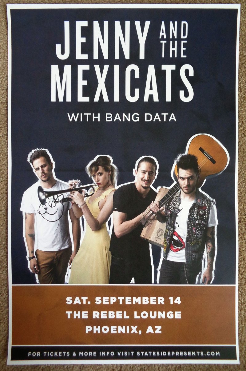 Image 0 of JENNY AND THE MEXICATS 2019 POSTER Gig Phoenix Arizona Concert