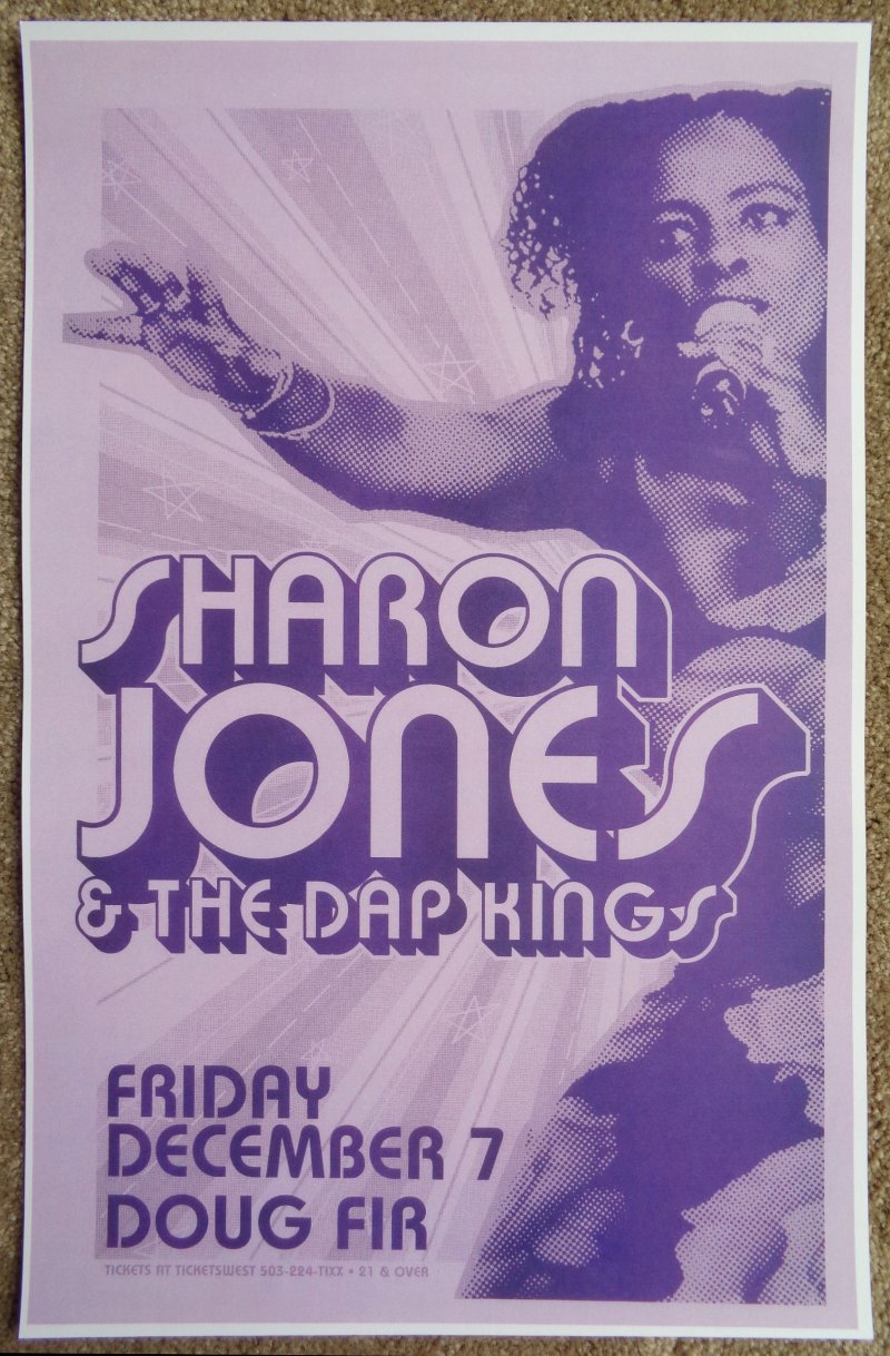 Image 0 of Jones SHARON JONES & THE DAP KINGS 2007 Gig POSTER Portland Oregon Concert 