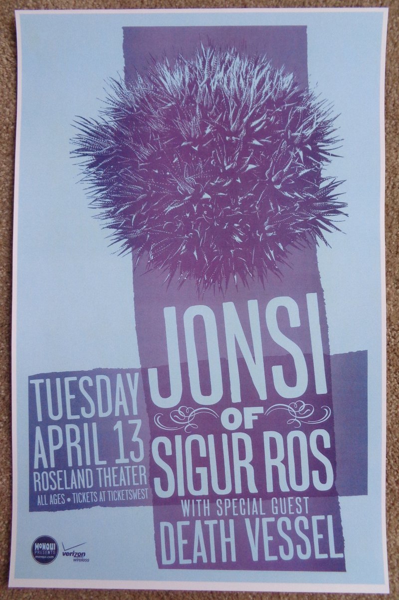 Image 0 of JONSI of SIGUR ROS 2010 Gig POSTER Portland Oregon Concert Version 1