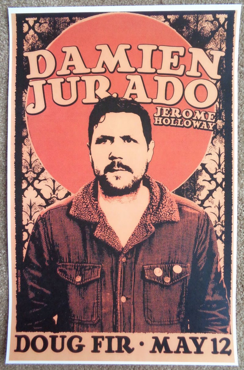 Image 0 of Jurado DAMIEN JURADO 2014 Gig POSTER Portland Oregon Concert