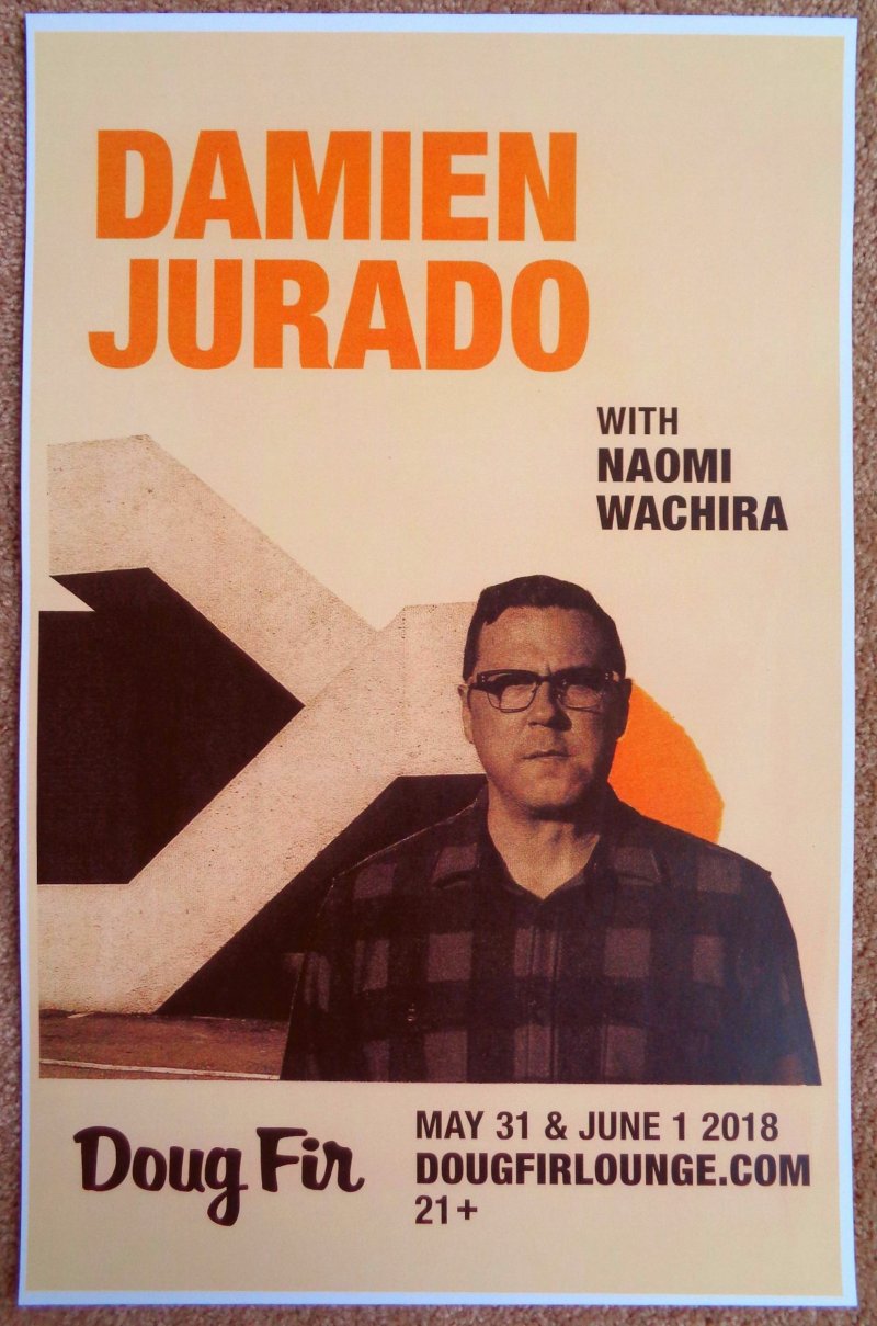 Image 0 of Jurado DAMIEN JURADO 2018 Gig POSTER Portland Oregon Concert