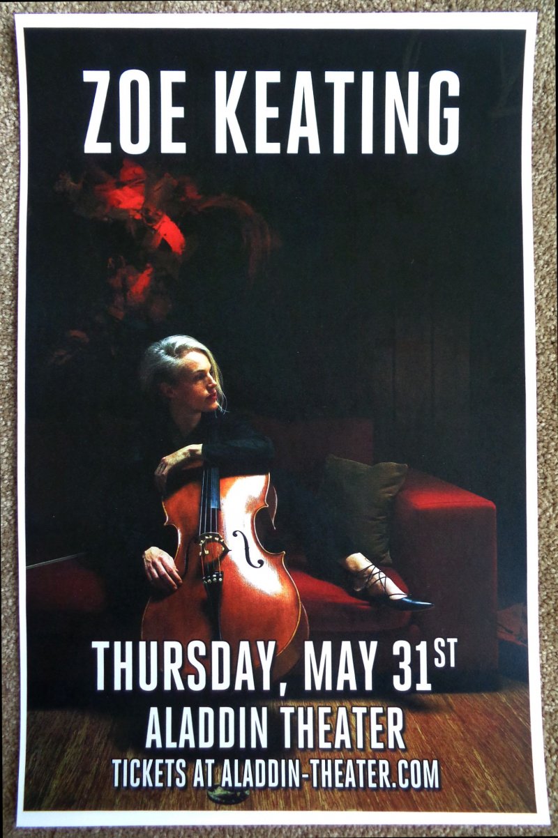 Image 0 of Keating ZOE KEATING 2018 Gig POSTER Portland Oregon Concert