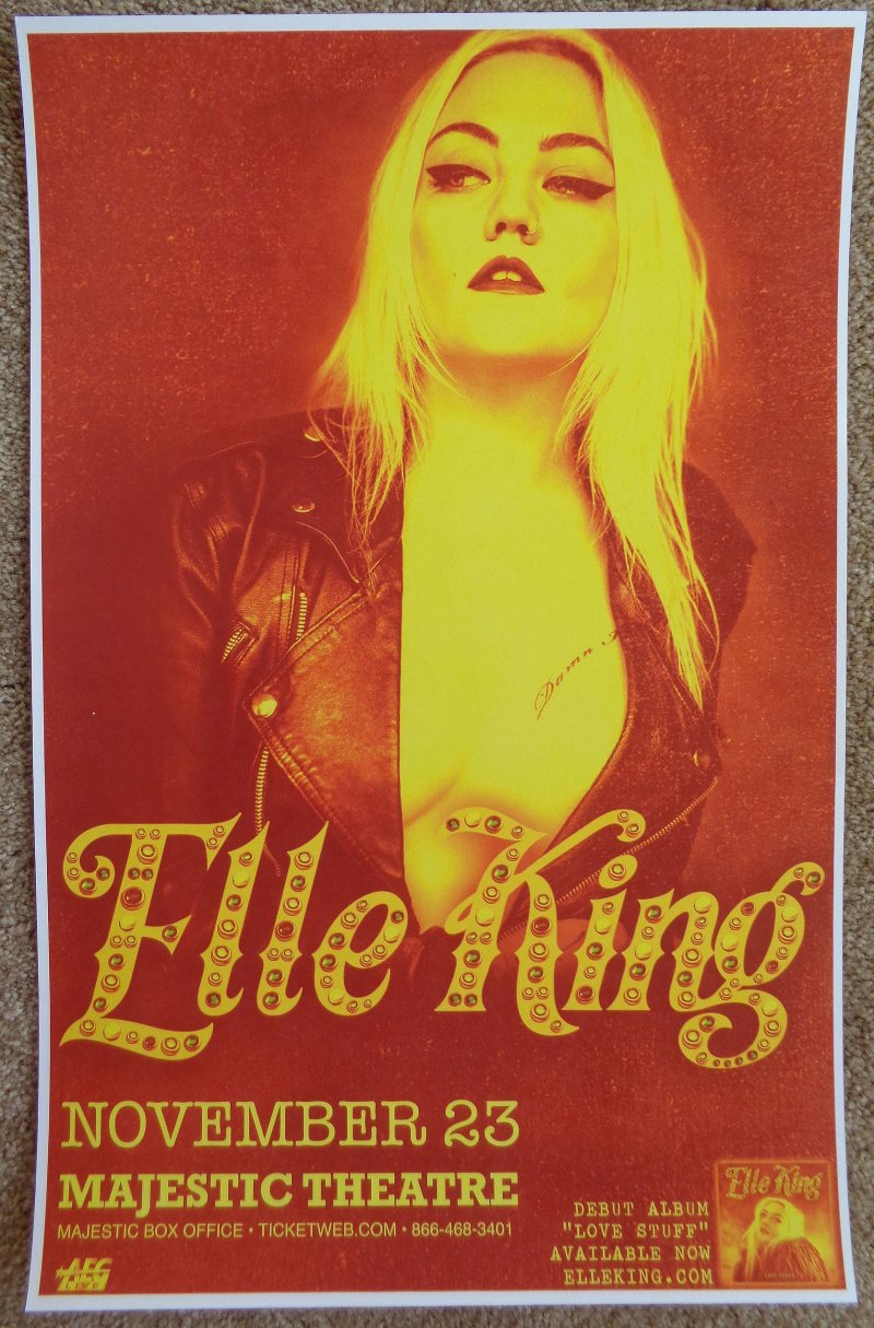 Image 0 of King ELLE KING 2015 Gig POSTER Detroit Michigan Concert