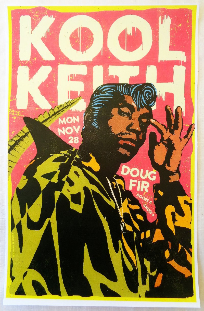 Image 0 of KOOL KEITH 2016 Gig POSTER Portland Oregon Concert