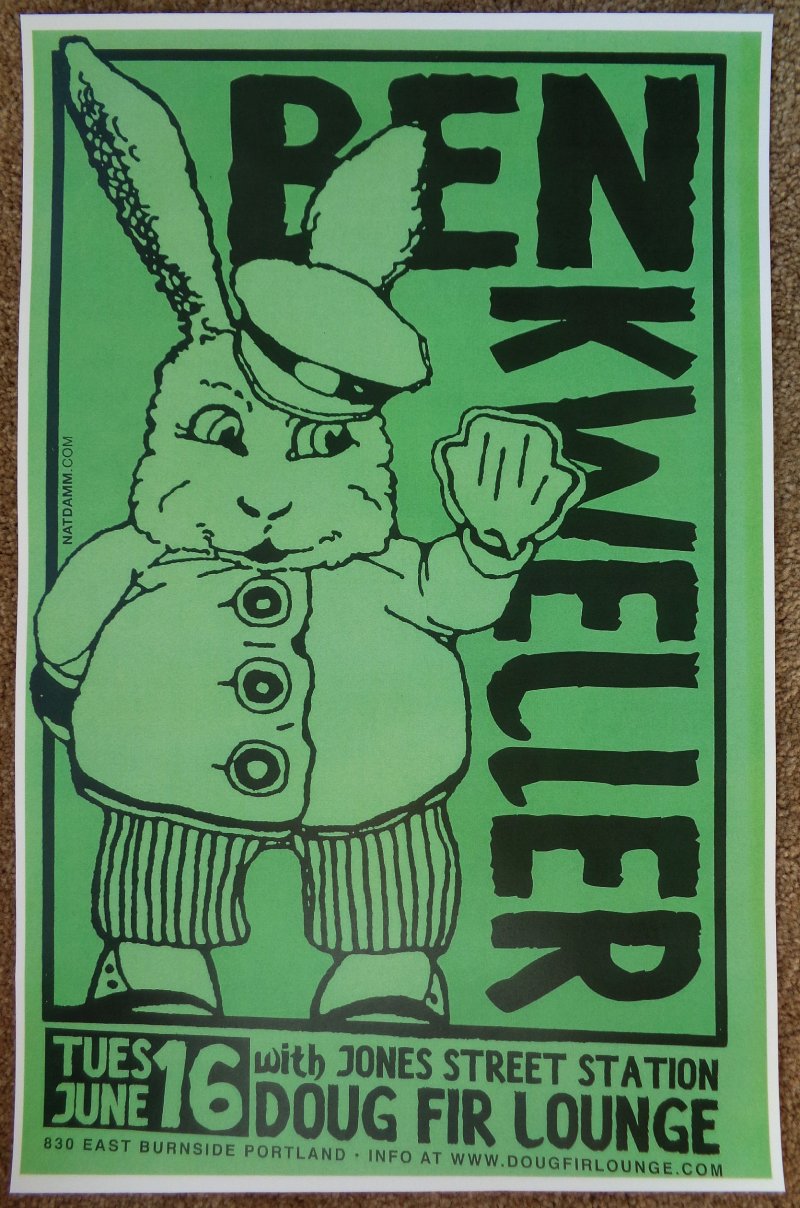 Image 0 of Kweller BEN KWELLER 2009 Gig POSTER Portland Oregon Concert 