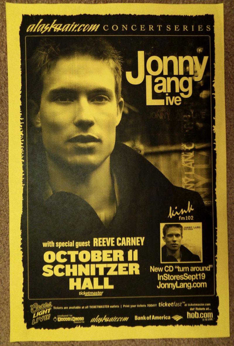 Image 0 of Lang JONNY LANG 2006 Gig POSTER Portland Oregon Concert 