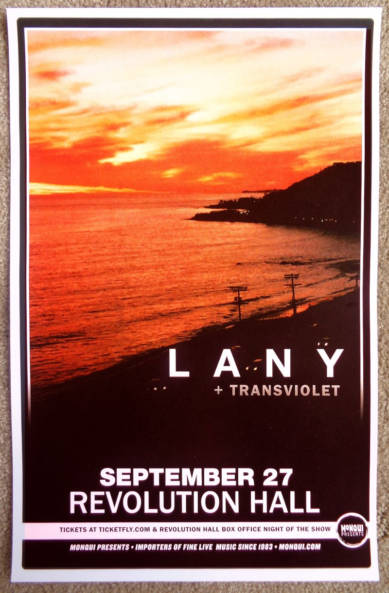 Image 0 of LANY 2016 Gig POSTER Portland Oregon Concert