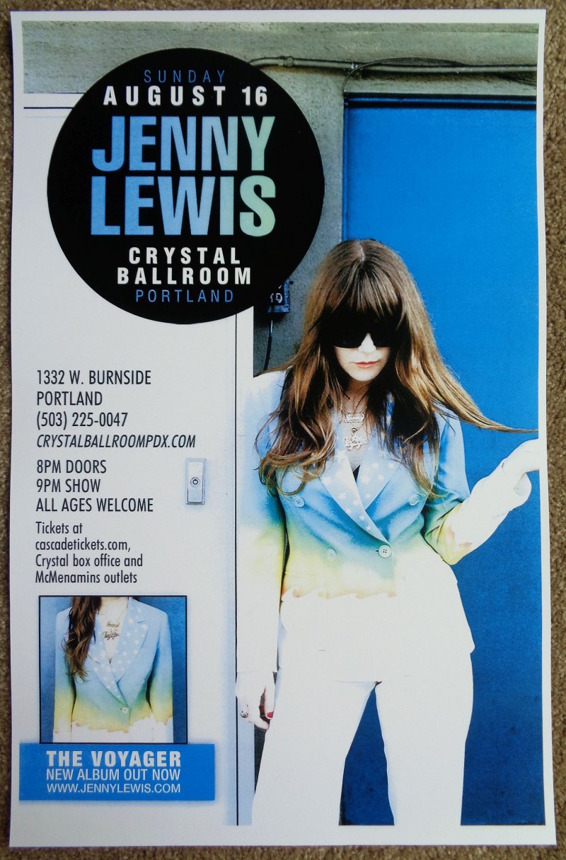 Image 0 of Lewis JENNY LEWIS 2015 Gig Poster Portland Oregon Concert RILO KILEY
