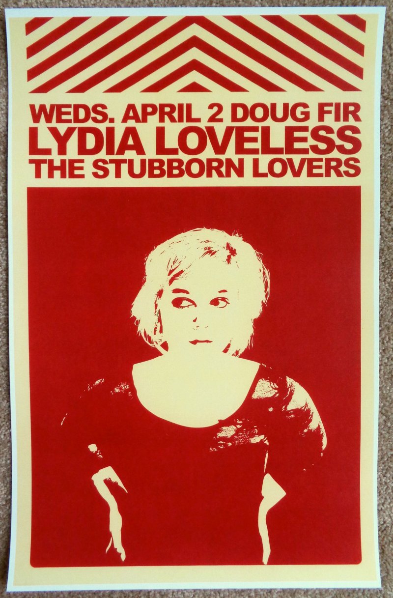 Image 0 of Loveless LYDIA LOVELESS 2014 Gig POSTER Portland Oregon Concert