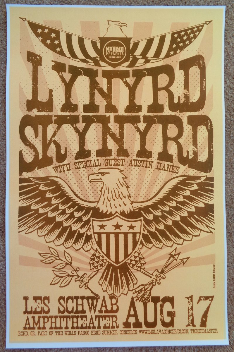Image 0 of LYNYRD SKYNYRD 2006 Gig POSTER Bend Oregon Concert